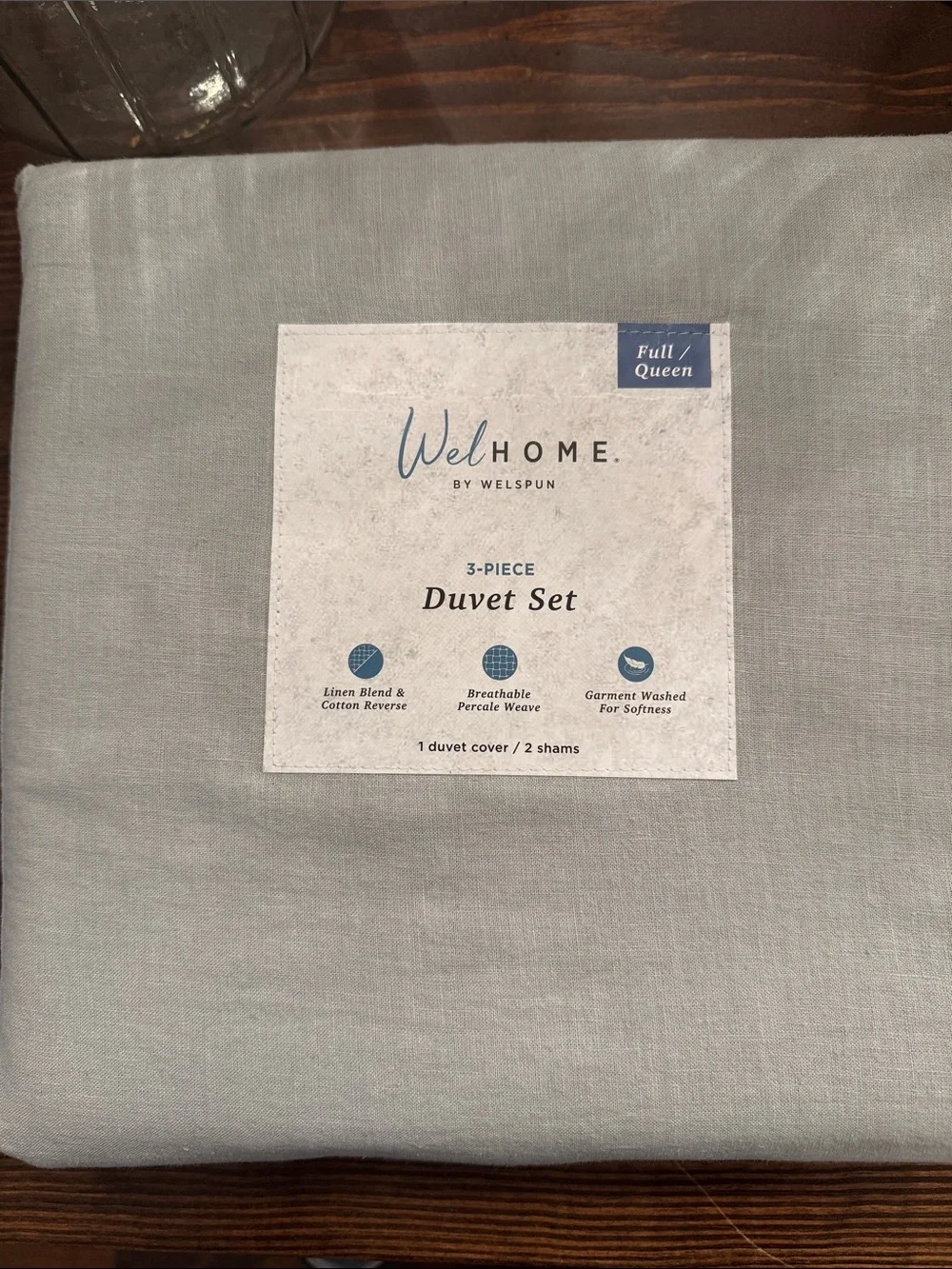 Full/Queen 3-Piece Duvet Set in Sage